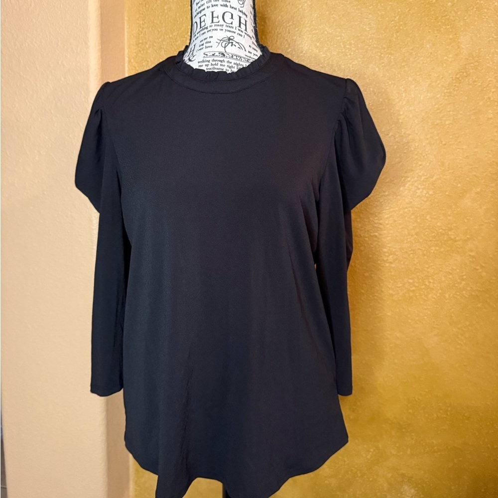 Adrianna Papell Black Blouse
